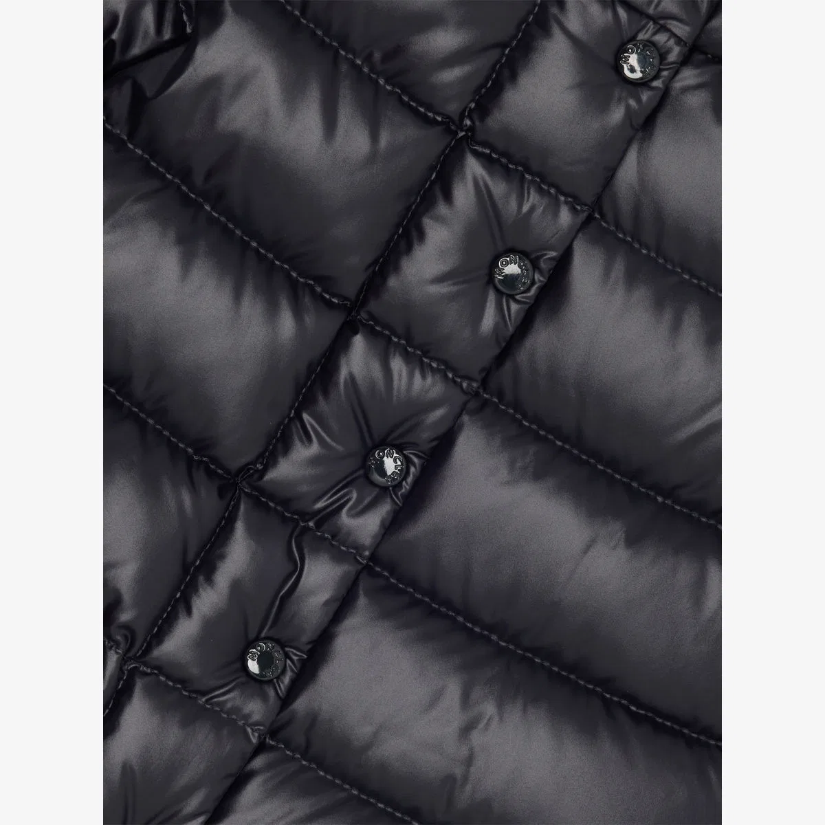 Пуховая куртка Tazui с оборками по низу, размер 3 месяца - 3 года Moncler, темно-синий — фото 2