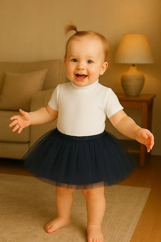 Детская юбка-пачка для девочек модель Navy Blue Baby Girl Princess Birthday Tutu Skirt Madyabutik, Navy Blue