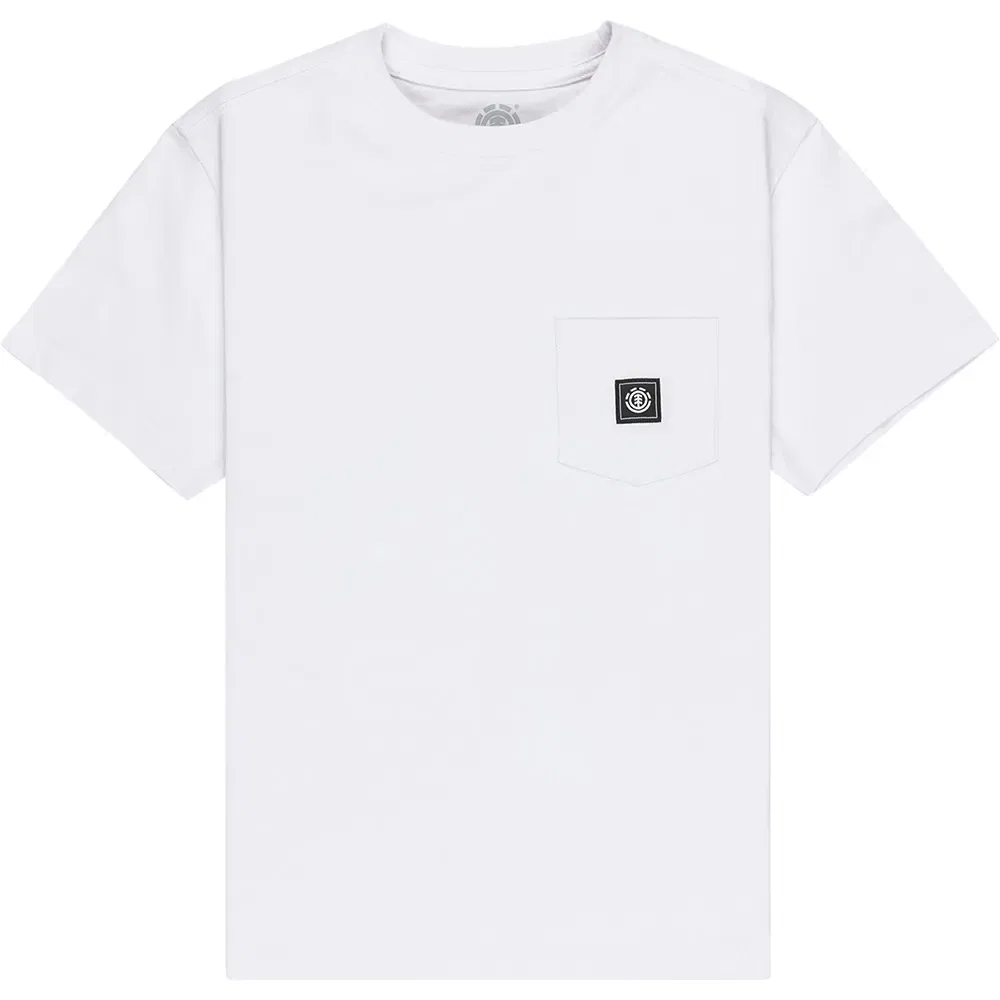 Футболка с коротким рукавом и карманом Element Icon Label Pocket Element, белый