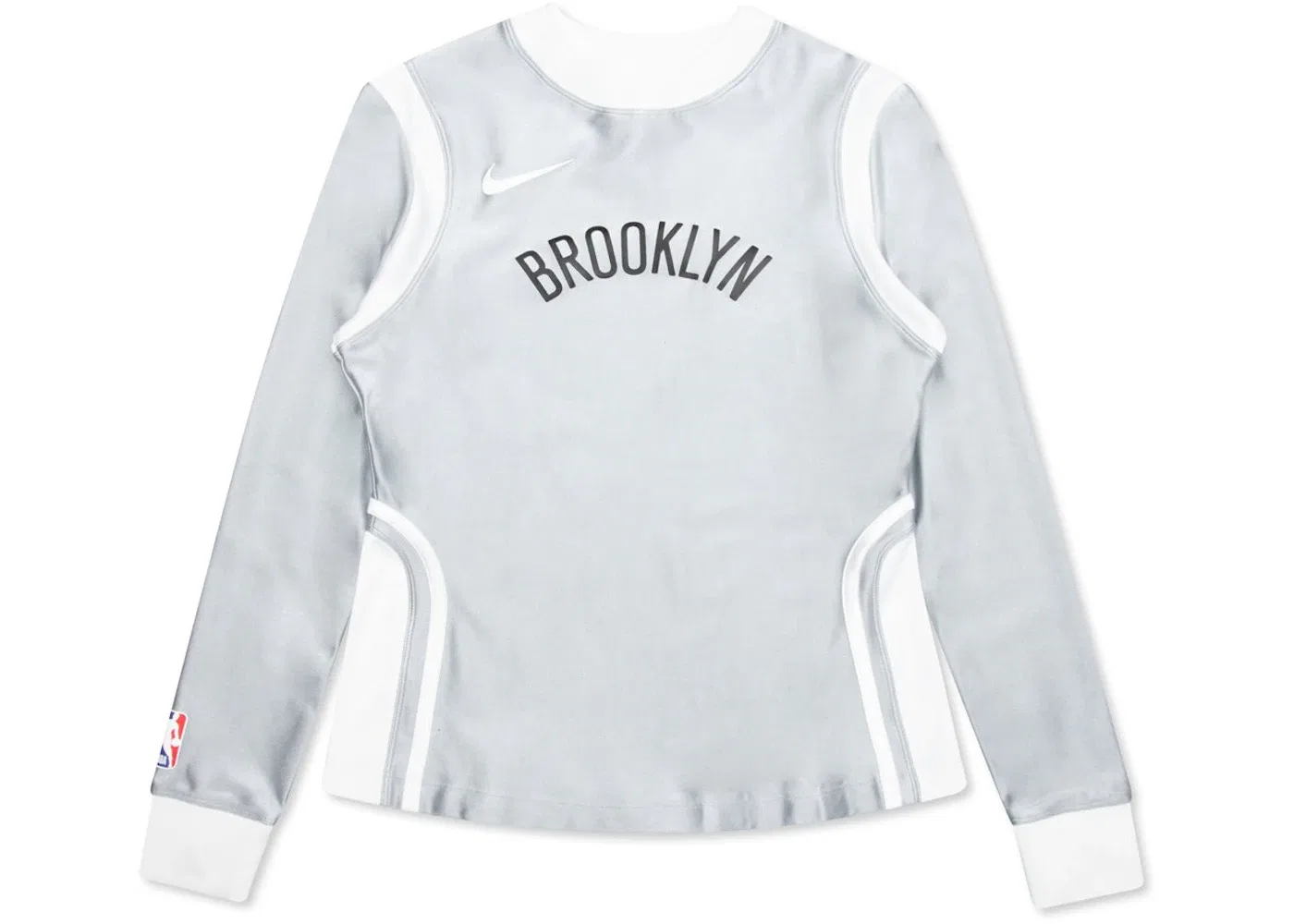 Женская футболка Nike x Ambush NBA Collection Nets Shirt, Grey/White/Black