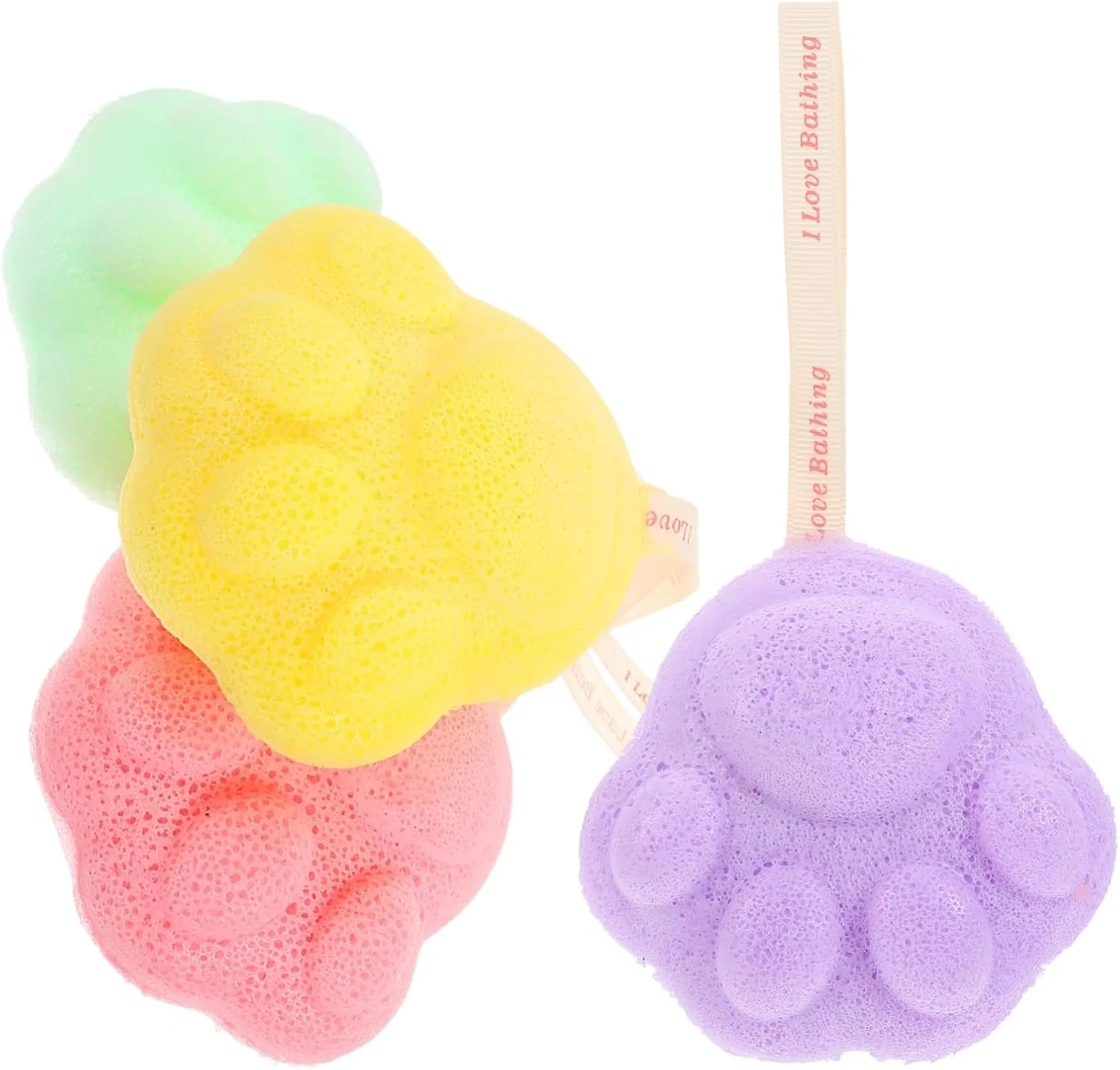 Спонж для умывания Cat Paw, 8 шт, Healeved, 9x9x3.5 см — фото 3