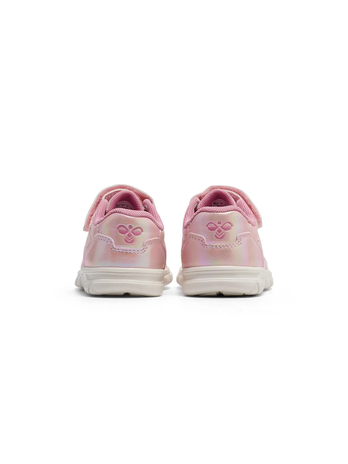 Детские кроссовки на липучке Crosslite Metallic Hummel, Rosa — фото 2