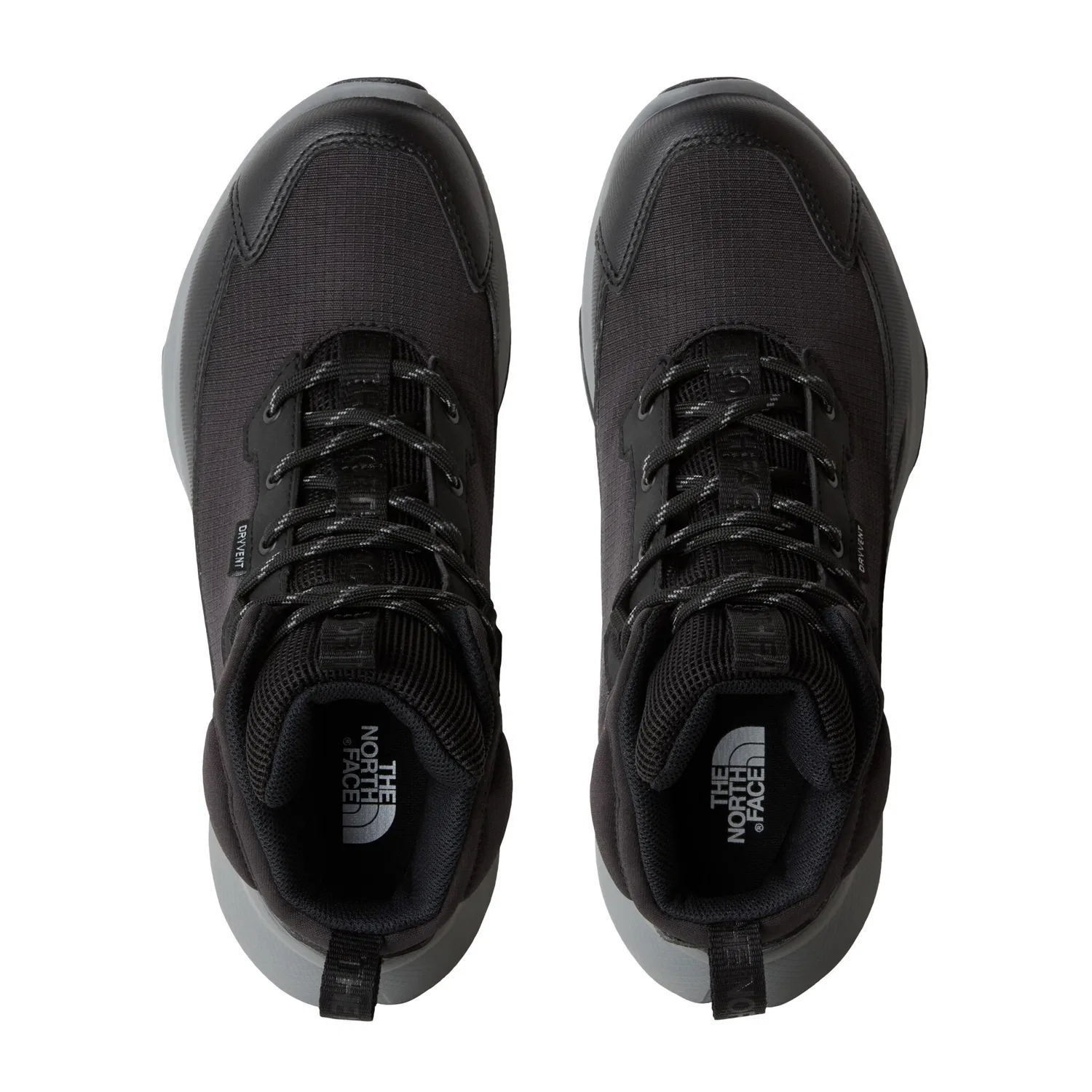 Детские походные ботинки с низким берцем The North Face, Black/Concrete — фото 3