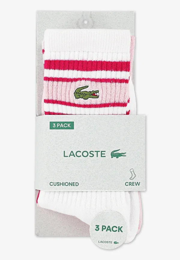 Полосатые носки унисекс, комплект из 3 пар Lacoste — фото 3