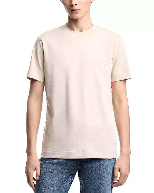 Мужская футболка с круглым вырезом Emporio Armani, French Oak