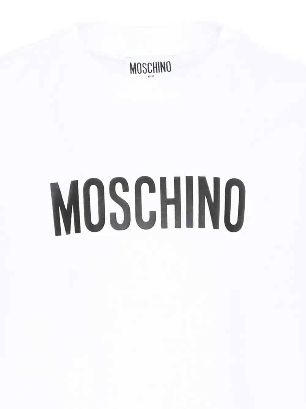 Футболка с логотипом с короткими рукавами Moschino Kids, белый — фото 3