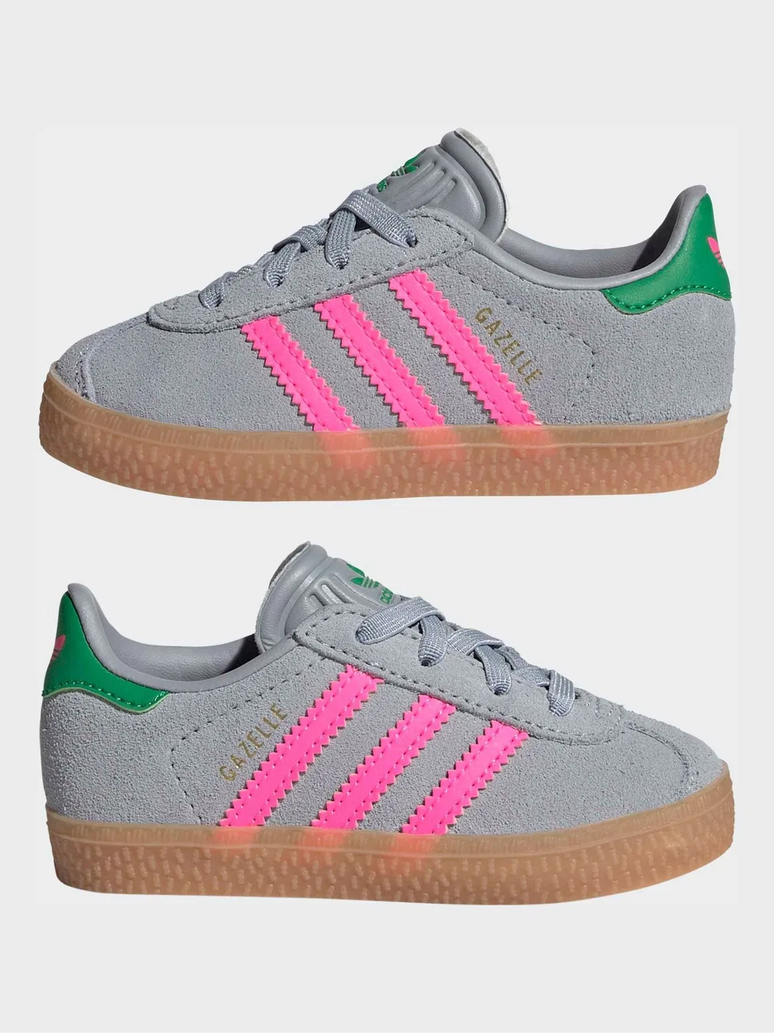 Кроссовки Gazelle, adidas Originals, серый/розовый — фото 4