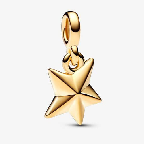 

Шарм-подвеска Pandora ME Faceted Star Mini, золото/черный