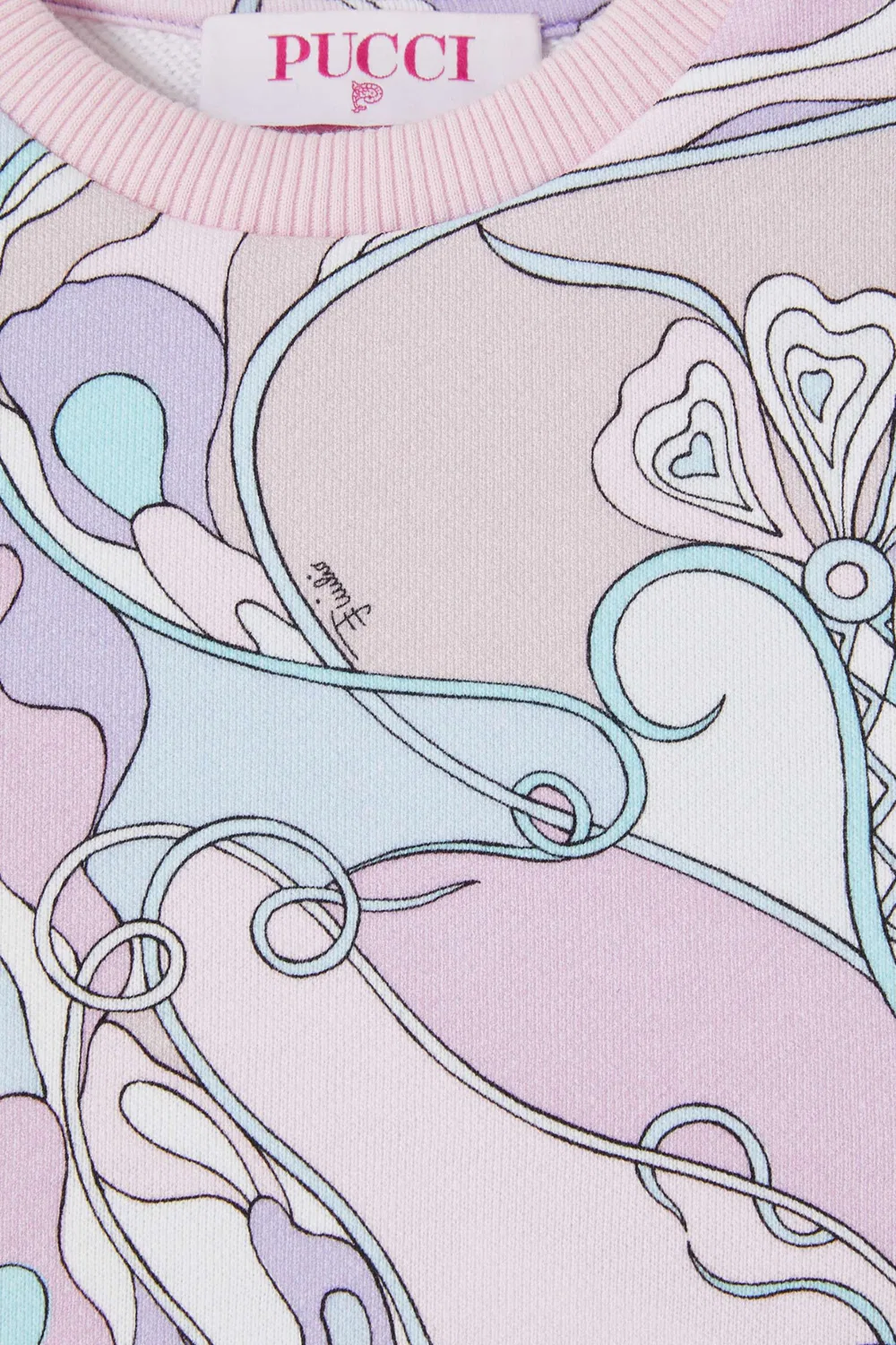 Свитшот хлопковый с принтом Emilio Pucci — фото 4