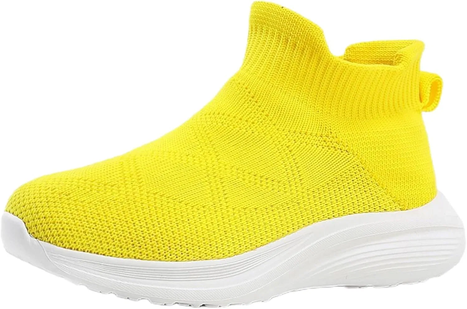 Детские кроссовки с вязаным верхом для девочек FUNCOS, Yellow