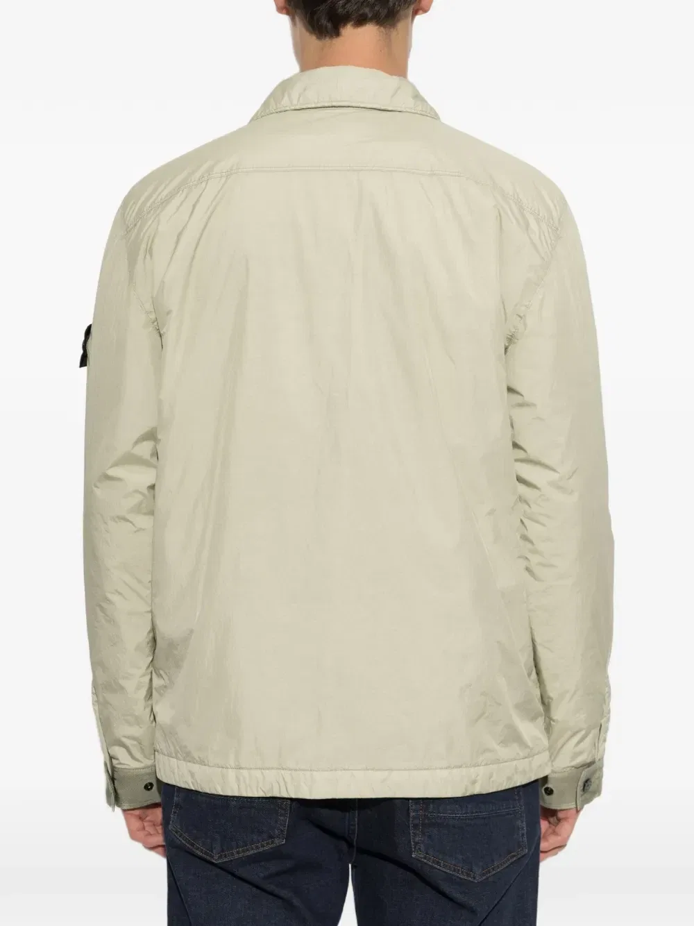Ветрозащитная стеганая куртка-коуч Stone Island, бежевый — фото 4