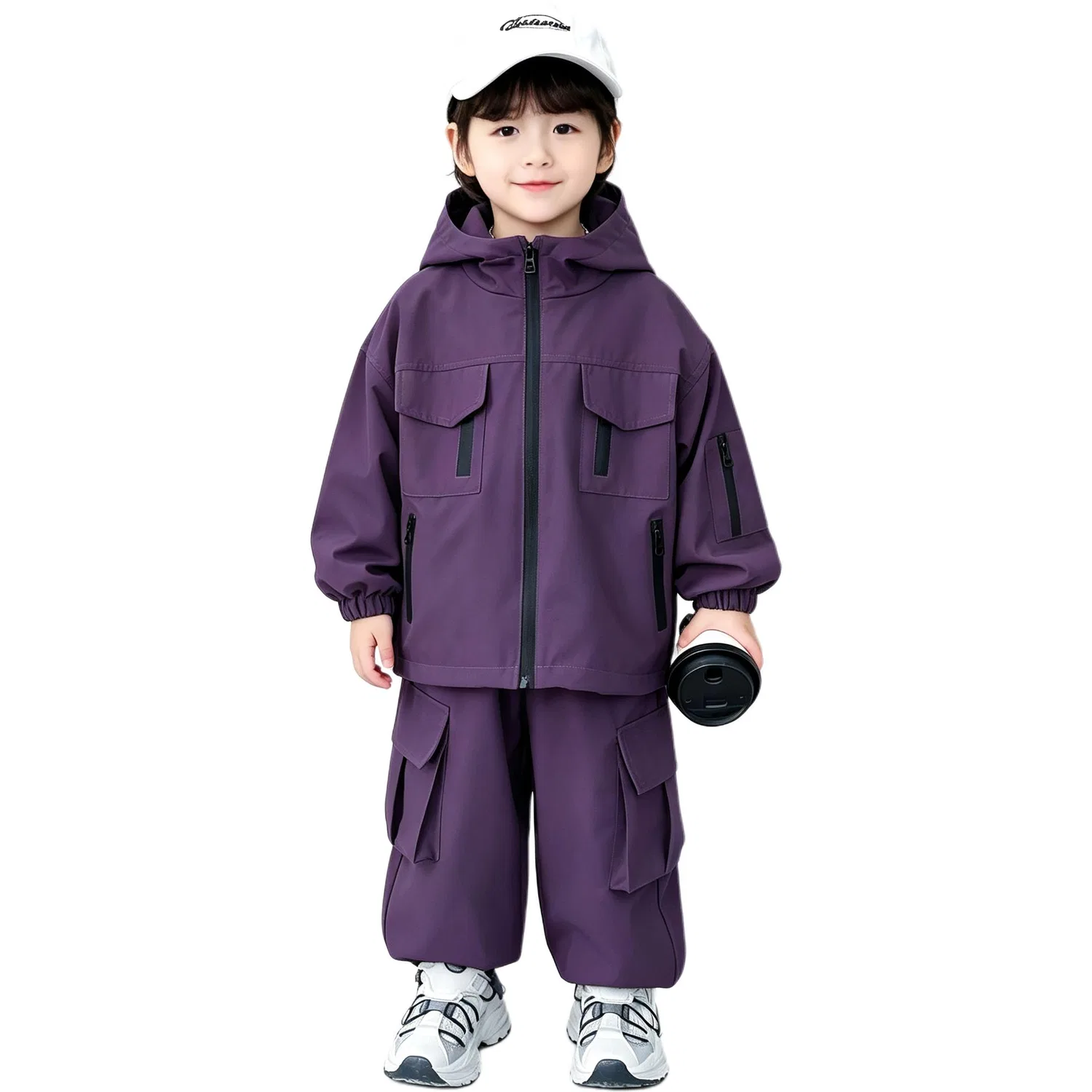 Детский спортивный костюм с капюшоном Purple Two-Piece Set MADALLO, Purple Two-Piece Set