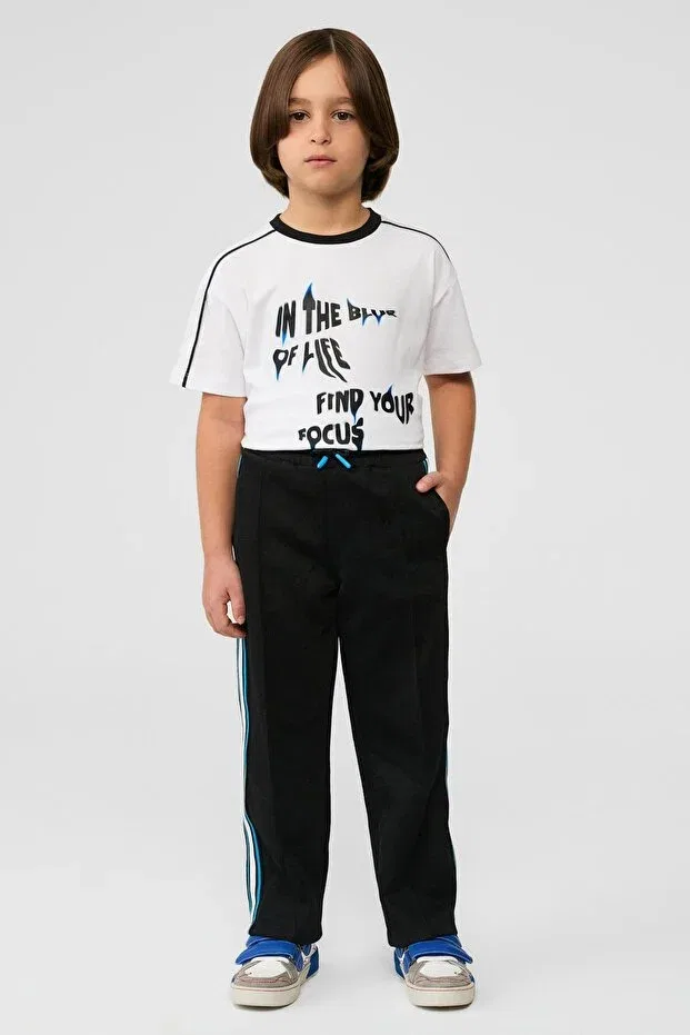 Детские спортивные штаны для мальчиков прямого кроя Nbt Jeans, Black
