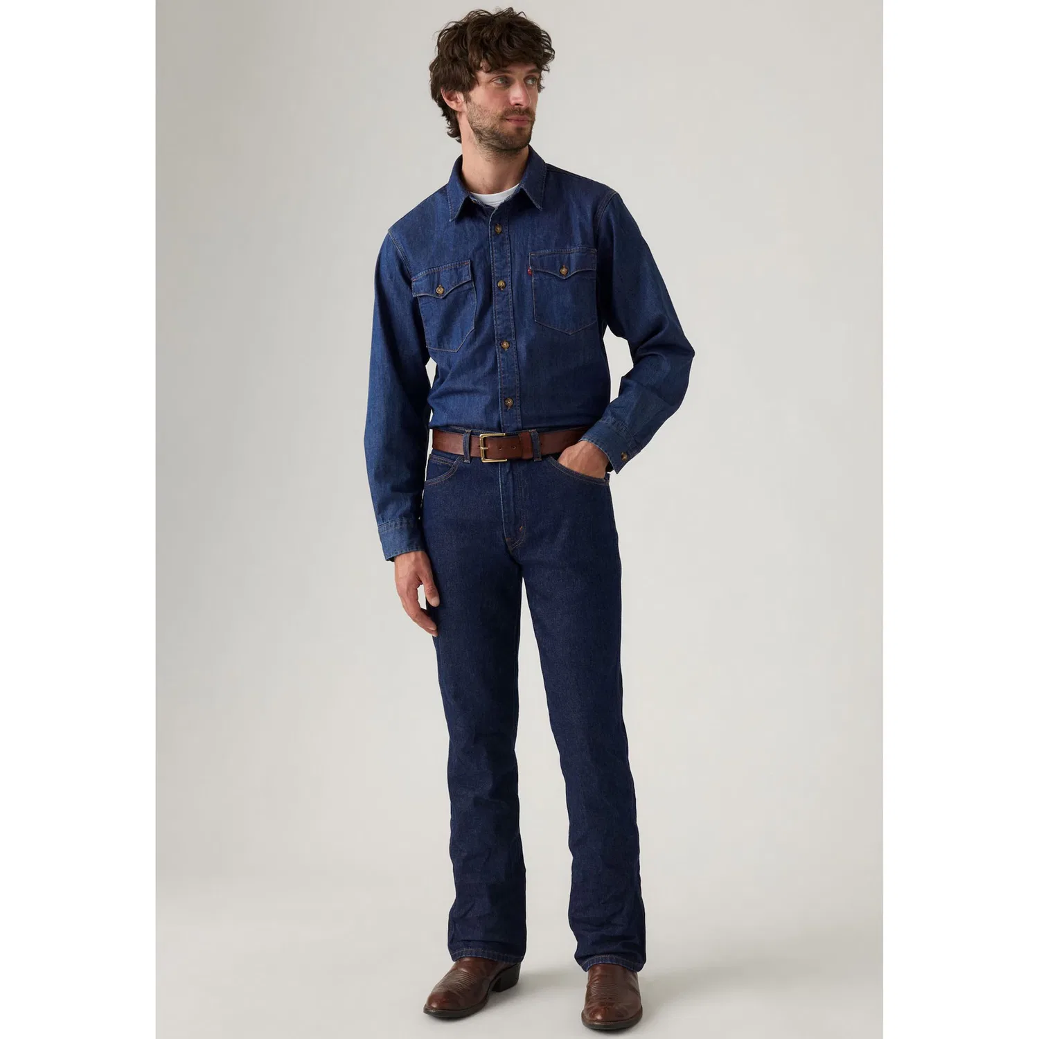 Мужские джинсы Bootcut 537 Western Levi's, Rocky Rinse — фото 3