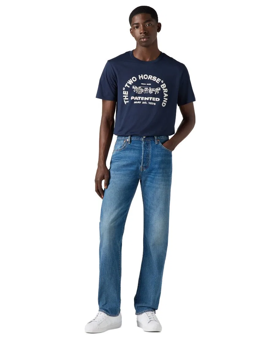 Мужские джинсы прямого кроя 501 Regular-Fit Lightweight Button Fly Jeans Levi's, Cascade Lightweight — фото 2
