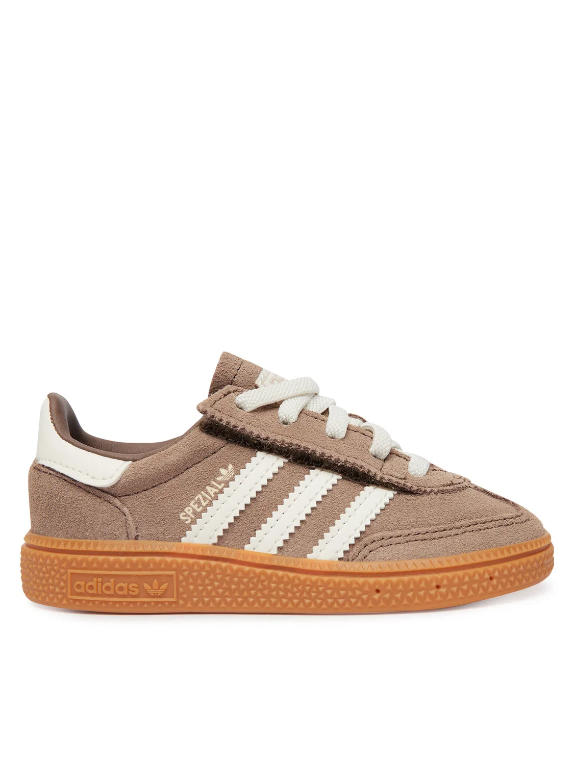 Кроссовки для мальчика Handball Spezial Comfort Closure Elastic Lace Adidas, коричневый