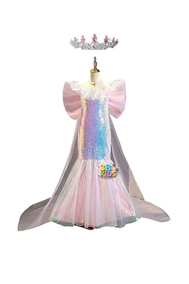 Детское вечернее платье для девочек из фатина без рукавов 3B Kids, Multicolor