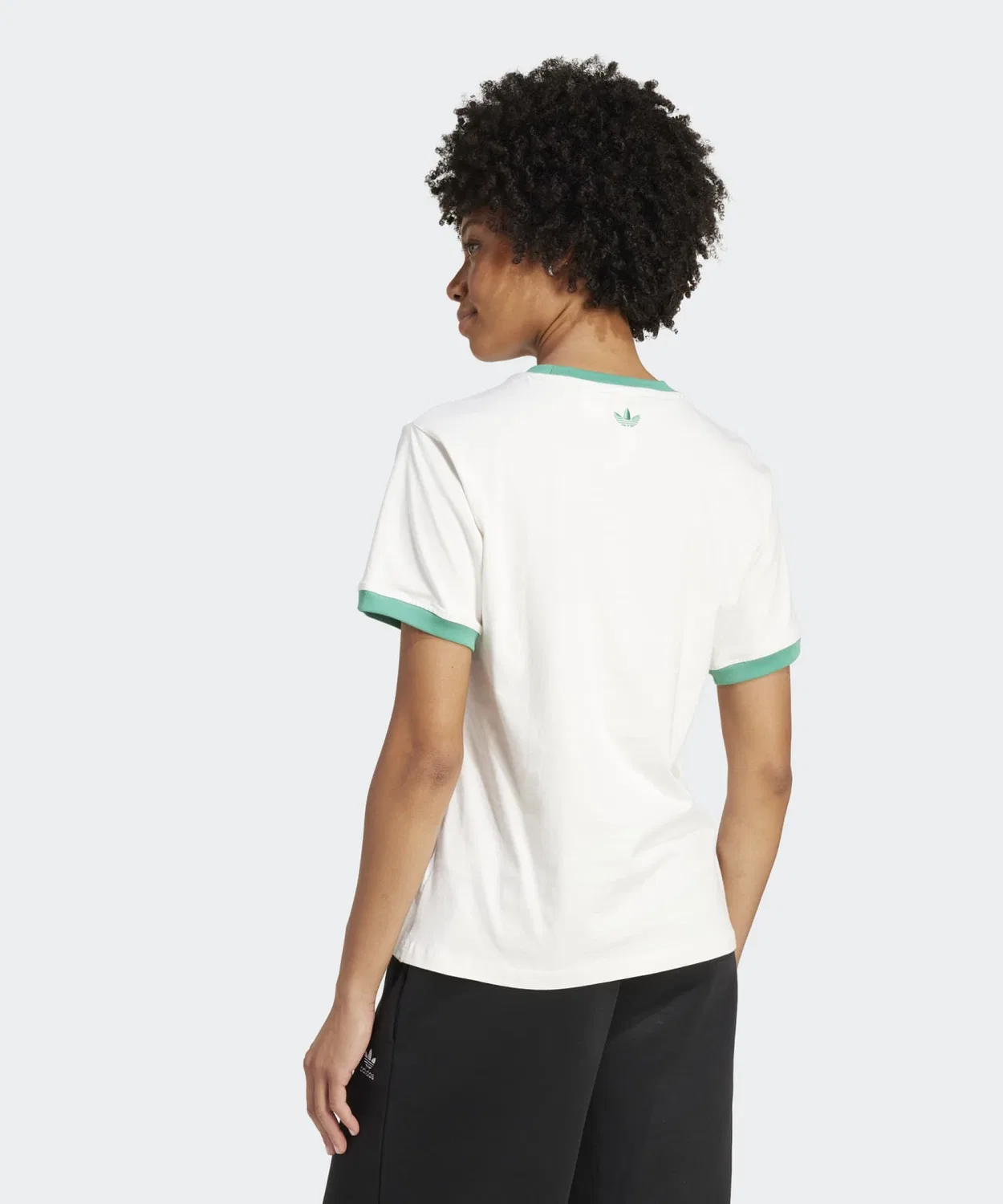 Женская футболка с полукруглым вырезом и коротким рукавом Adidas Originals, Белый — фото 2