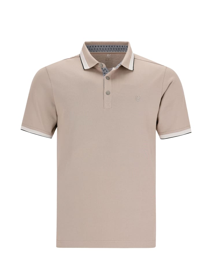 

Поло hajo Poloshirt Pique, серо-коричневый