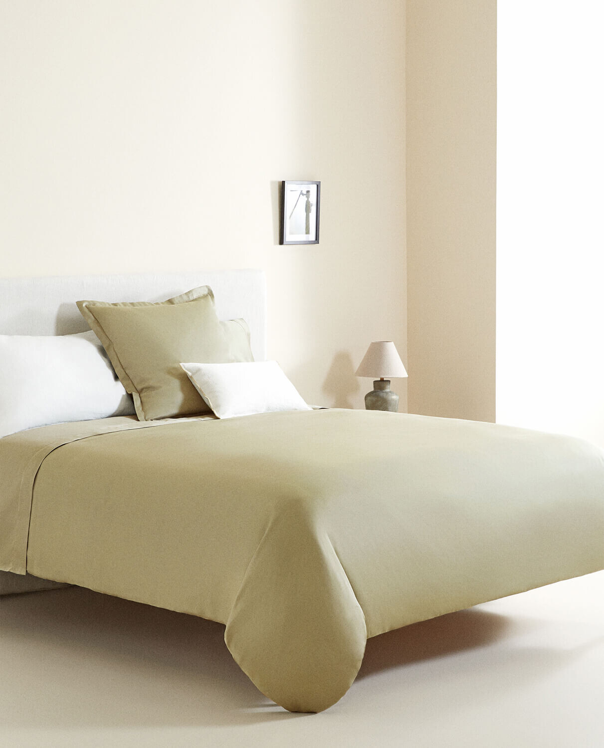 Пододеяльник Zara Home Cotton Sateen, зеленый — фото 2