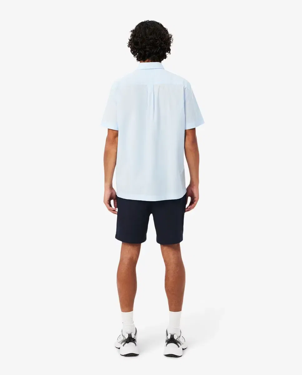 Мужские шорты из эластичного хлопка Lacoste, Синий Морской — фото 2