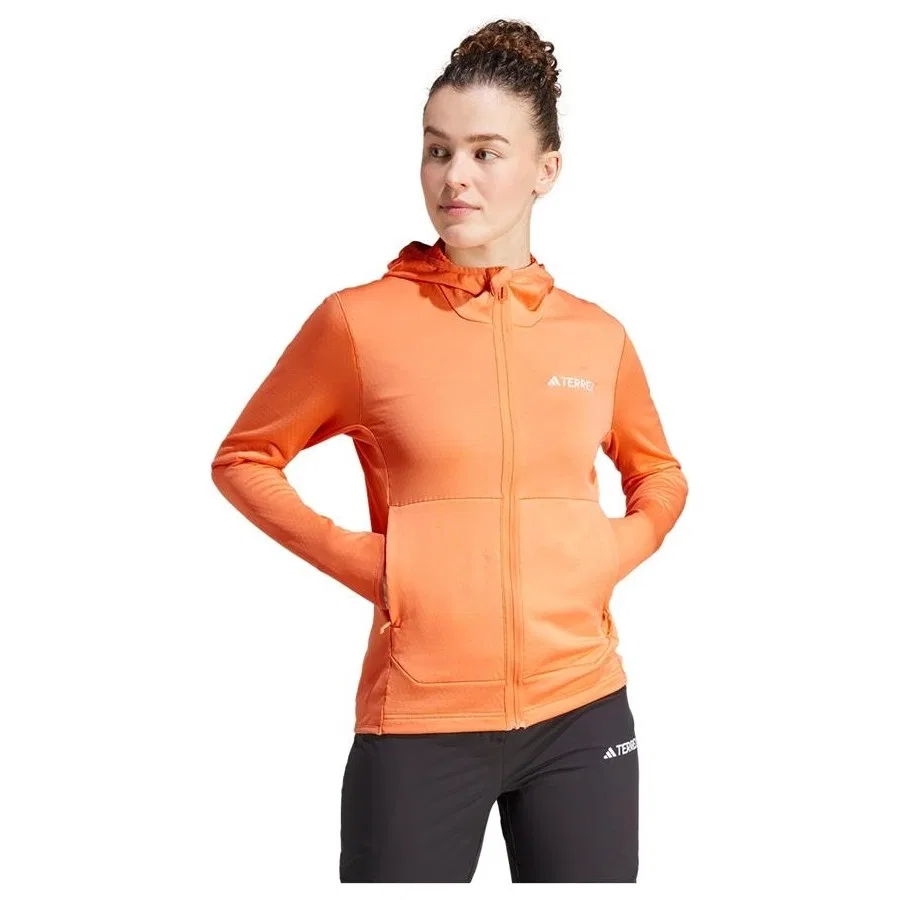 Женская куртка adidas W XPR LT FL H J, Оранжевый — фото 2