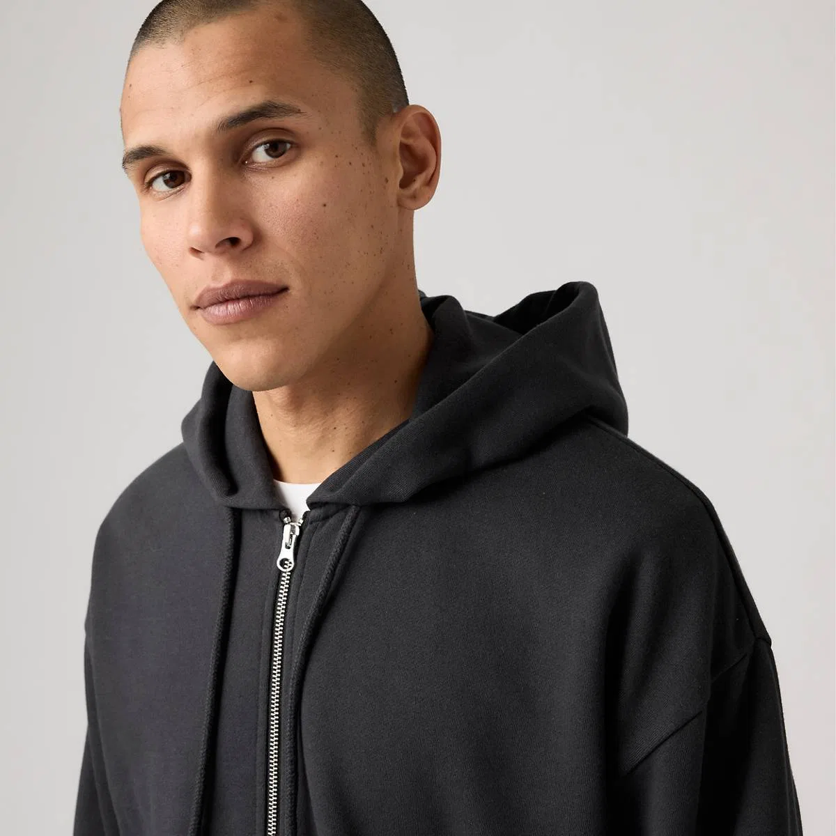 Свободная толстовка на молнии Levi's, Dark Phantom - Black — фото 2