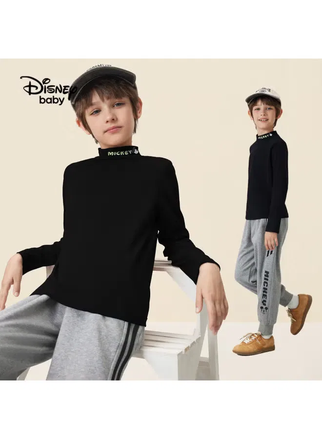 Лонгслив с длинным рукавом водолазка Disney Baby, черный