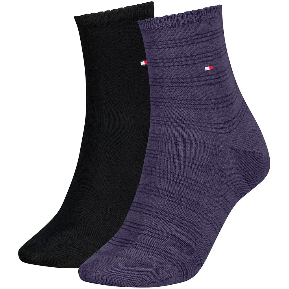 Женские носки с фестончатым краем Tommy hilfiger, Purple
