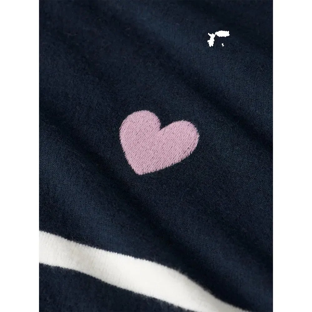 Детский свитер для девочек с вышивкой Line Ps Name it, Blue — фото 3