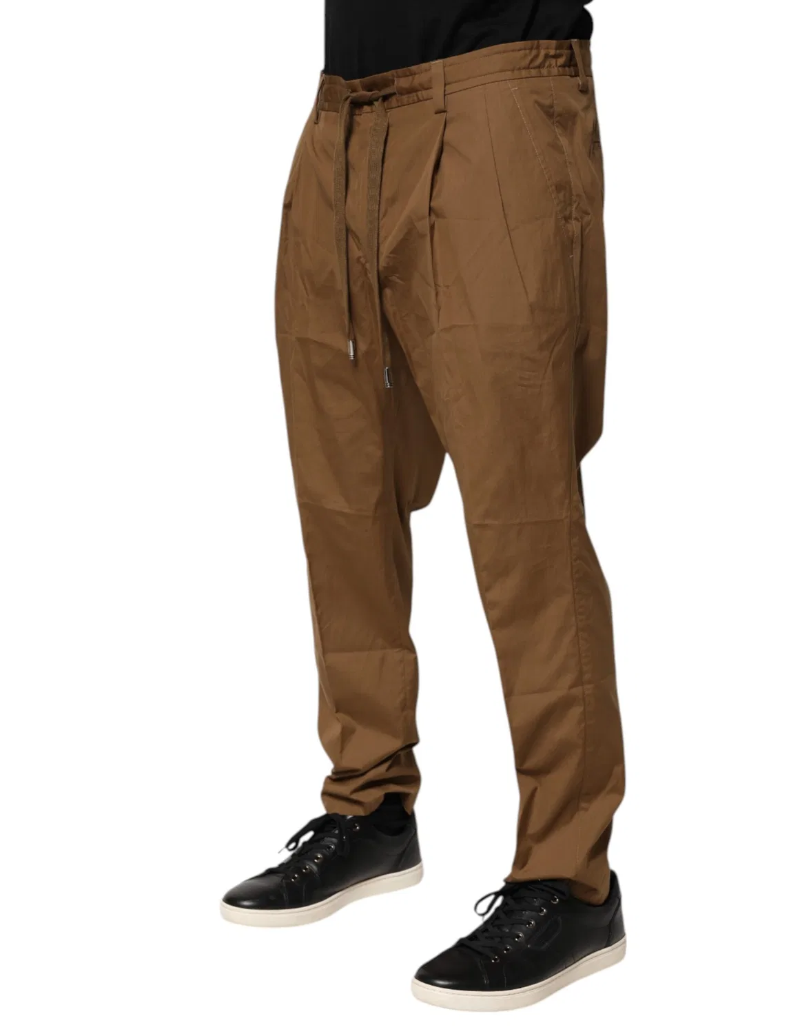 Мужские брюки-джоггеры на шнурке Tapered Pants Dolce & Gabbana, Brown — фото 3