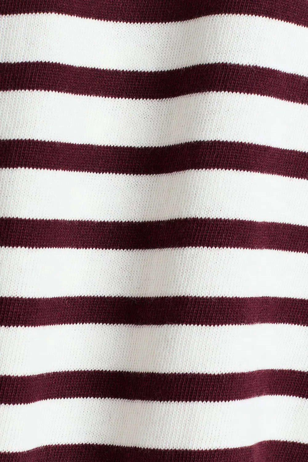Хлопковая рубашка H&M, Weiß/Dunkelrot Gestreift