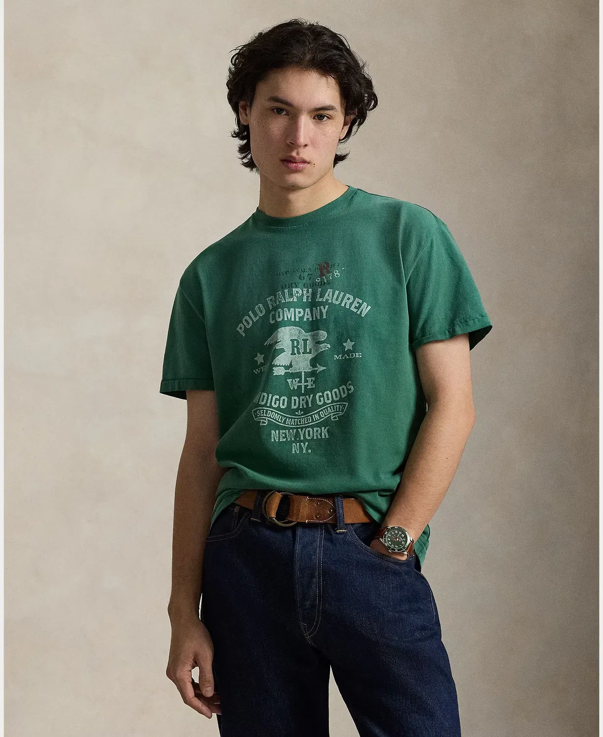 Мужская футболка с коротким рукавом хлопковая Polo Ralph Lauren, Hierba