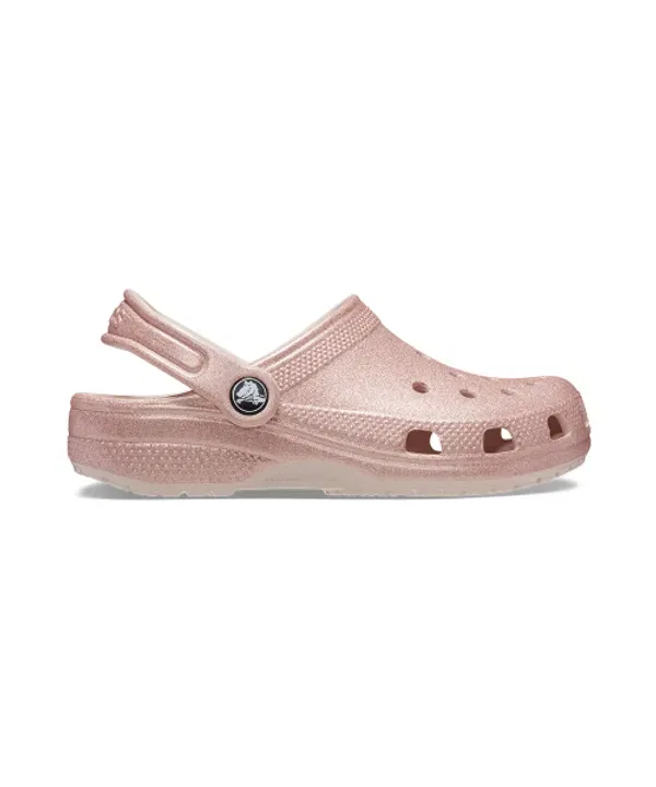 Сандалии Classic Glitter Clog, qug, Crocs Kids, глиттер