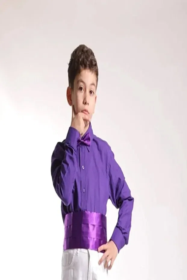 Детская рубашка для мальчиков классическая Noble Store, Purple