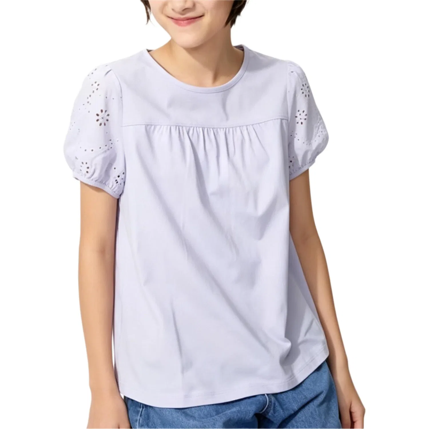 Детская футболка с принтом UNIQLO, Light Purple