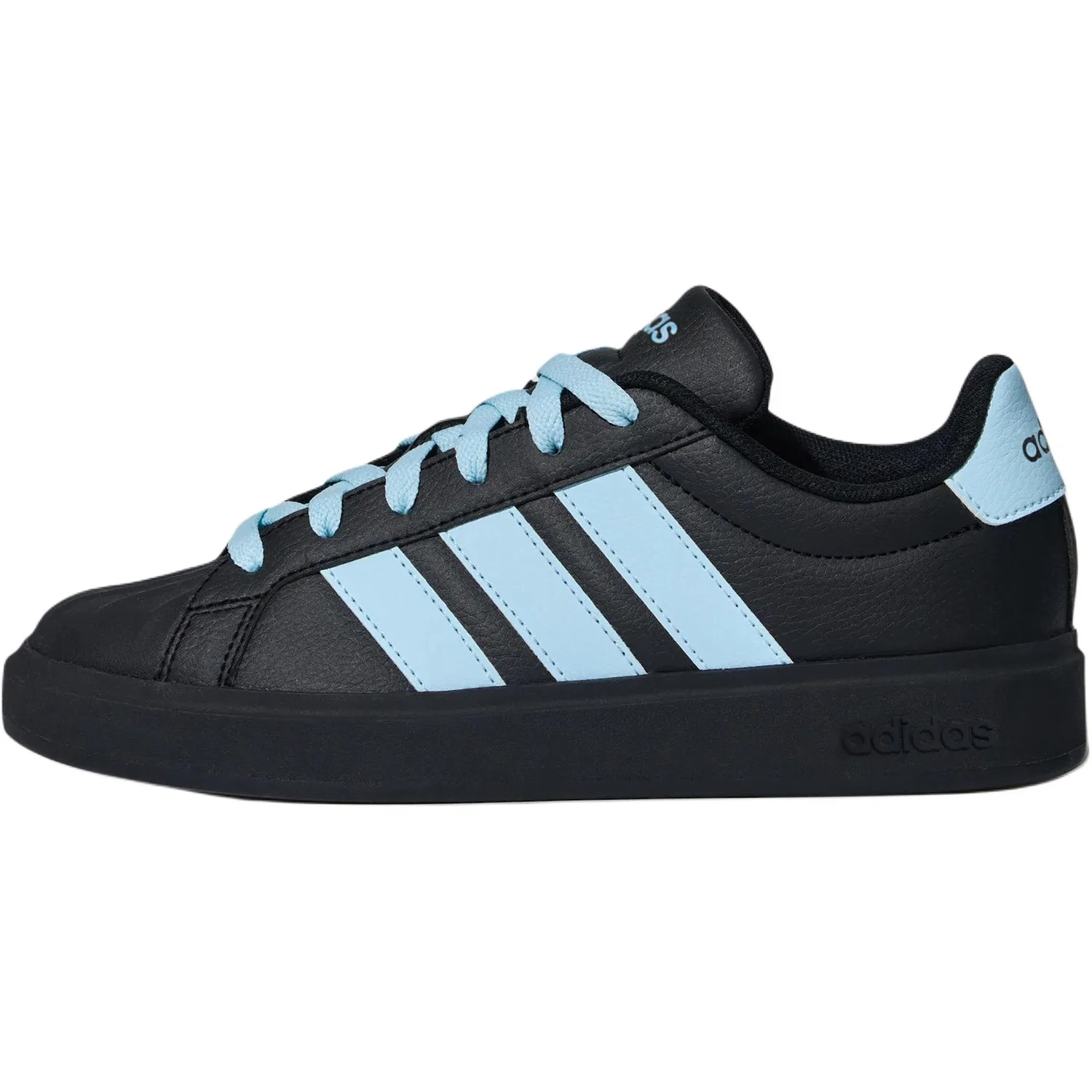 Детские кроссовки для скейтбординга с принтом STREETTALK Adidas, Black/Snow Crystal Blue