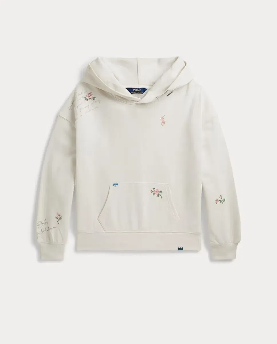 Детская худи для девочек с принтом Natural Polo Ralph Lauren