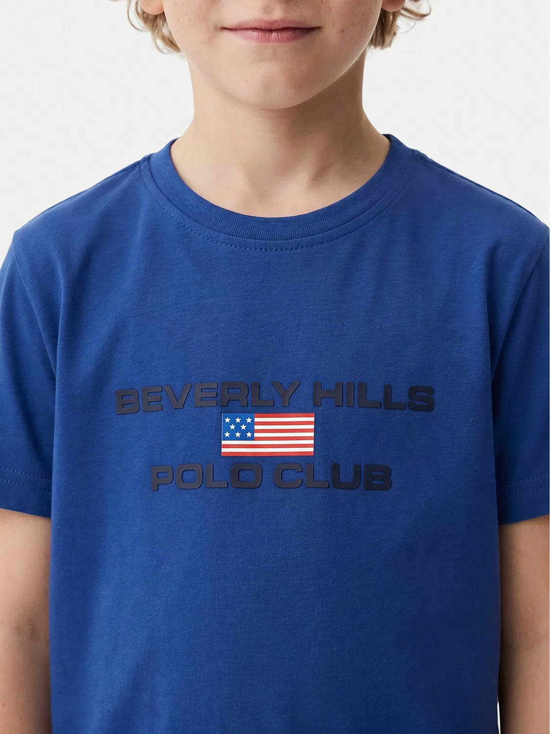Футболка стандартного кроя для мальчика Beverly Hills Polo Club, синий — фото 3
