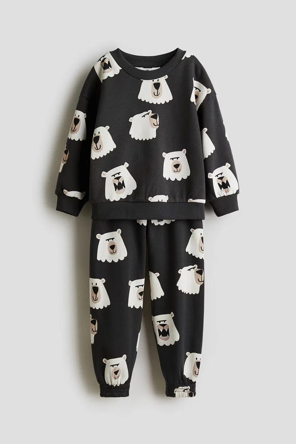 Комплект из двух толстовок с принтом H&M, Schwarz/Bären