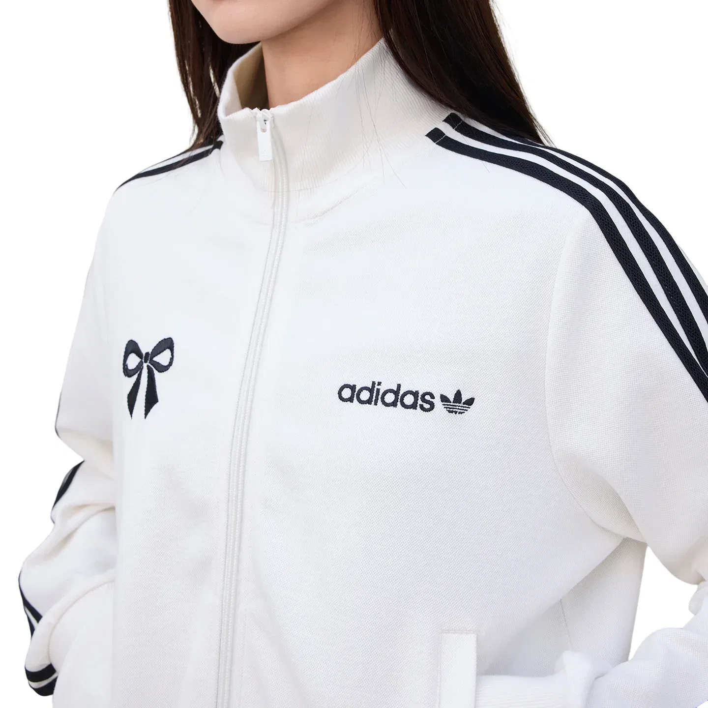 Женская куртка Track Top Asia Sizing 'Cloud White' adidas, Cloud White — фото 4