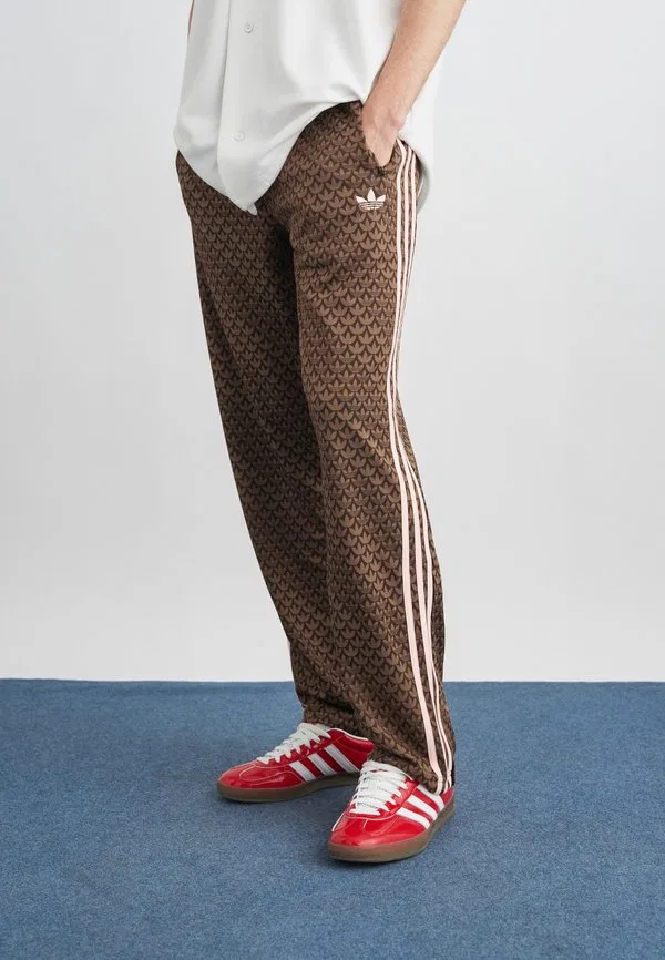 Спортивные штаны с монограммой firebird Adidas Originals, Aurora Coffee/Earth Strata/Sandy Pink