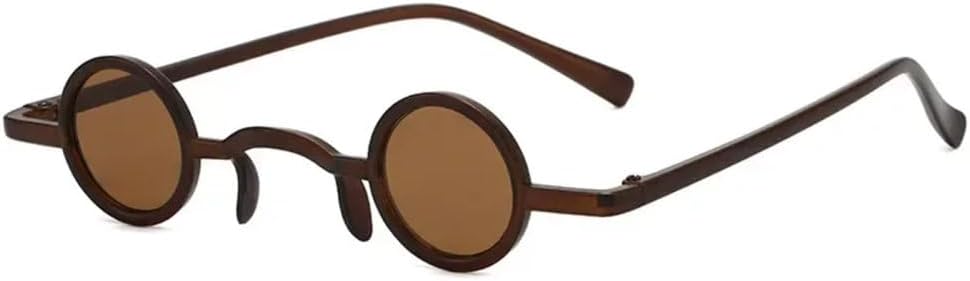 

Винтажные солнцезащитные очки в стиле рок-панк для мужчин, классические маленькие круглые солнцезащитные очки для женщин, широкая переносица, металлическая оправа, черные линзы MTZJH, Hgy