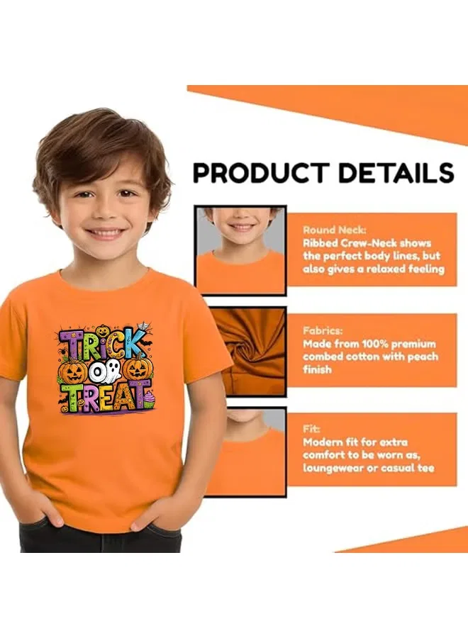 Футболка с принтом тыквы для мальчиков Printshop4Me, дизайн 1 — фото 4
