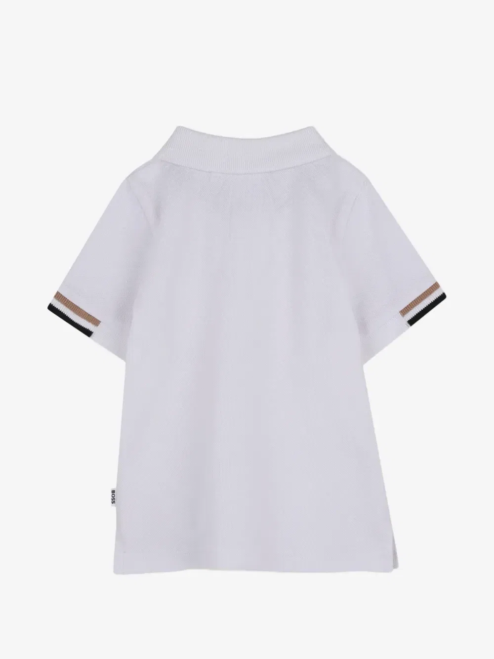 Рубашка поло с вышитым логотипом Boss Kidswear, белый — фото 2