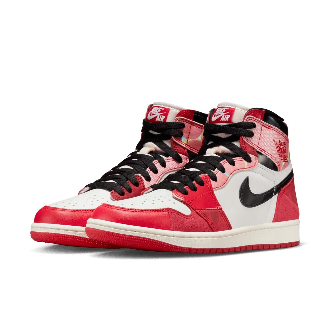 Кроссовки Marvel x Air Jordan 1 'Spider-Man: Across the Spider-Verse' Next Chapter, красный/черный/белый — фото 2