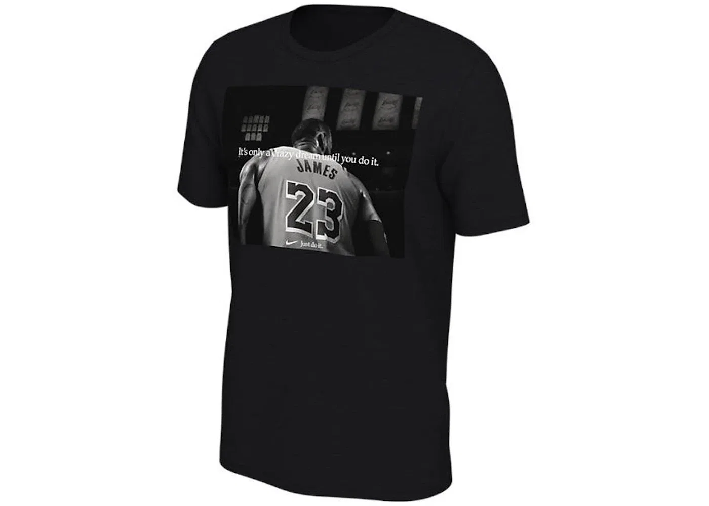 Мужская футболка с принтом Nike NBA L.A. Lakers LeBron James Just Do It, Black