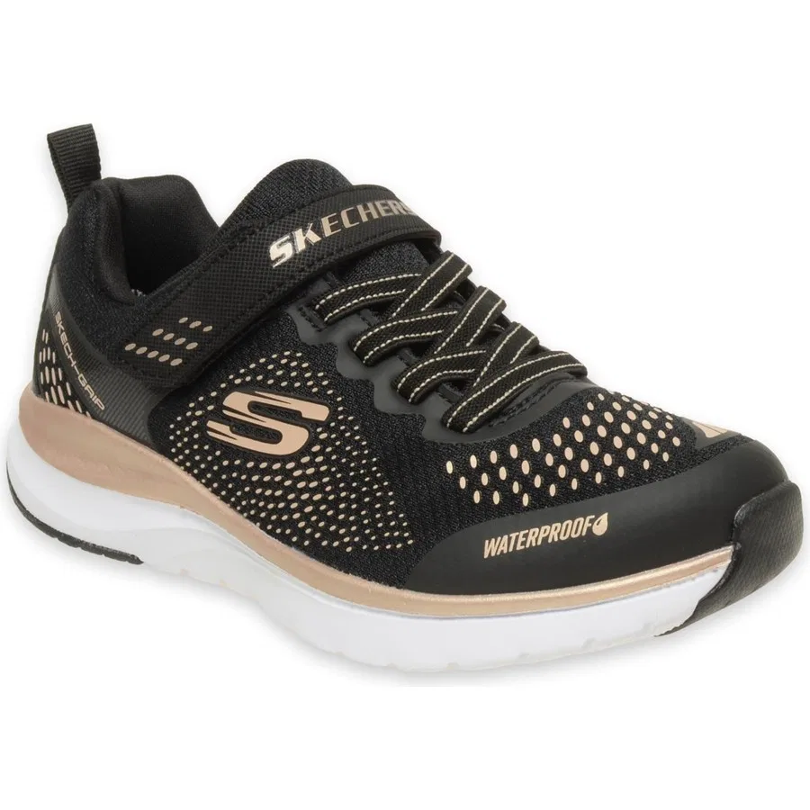 Кроссовки детские с водоотталкивающим верхом Ultra Groove - Hydro Mist Skechers, Черный