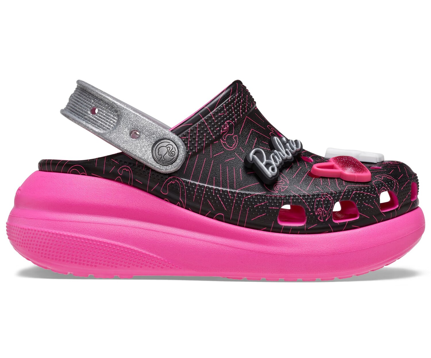 

Сабо Crocs Barbie Crush, черный/розовый