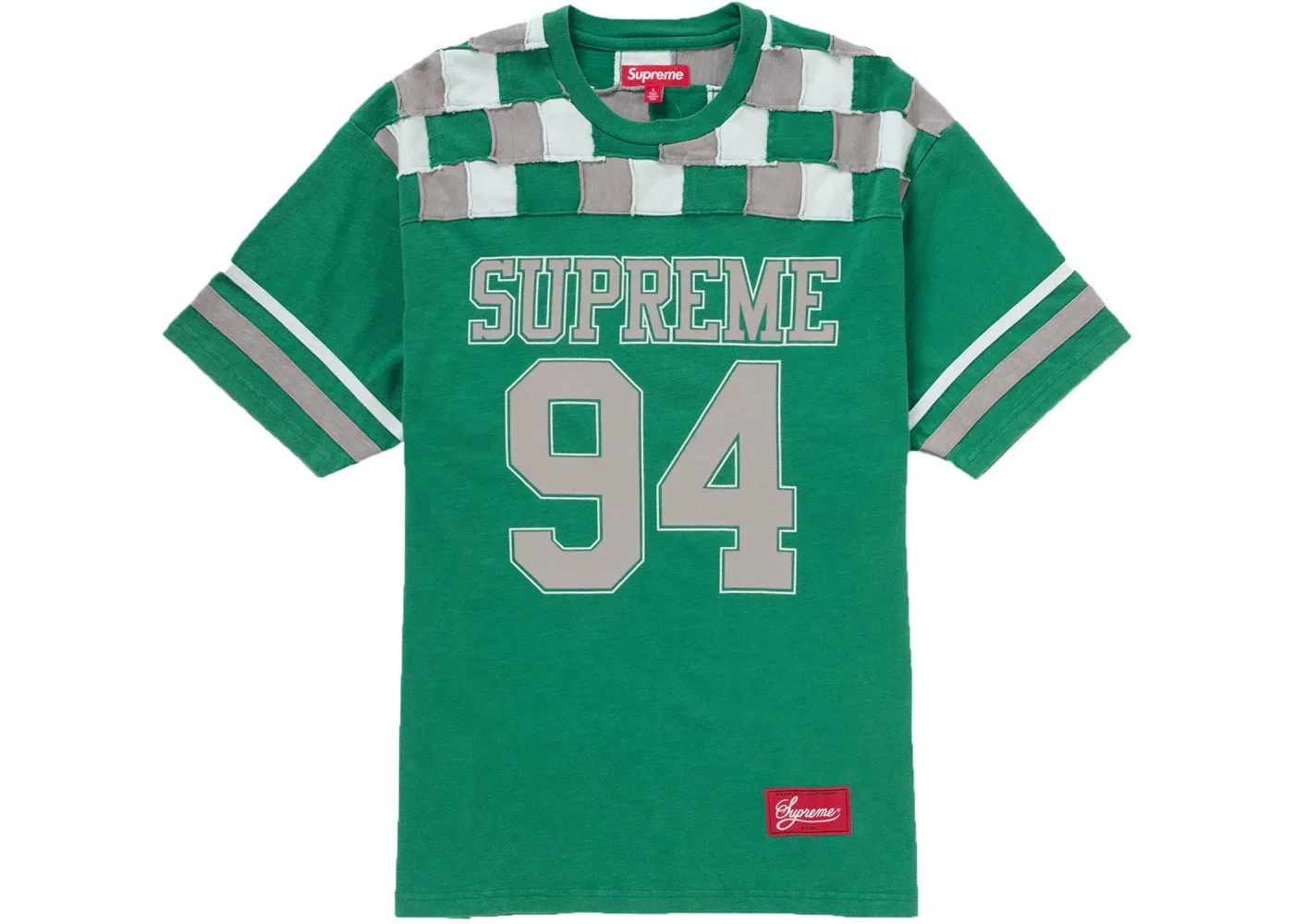 Мужская футболка с принтом Patchwork Yoke Supreme, Green